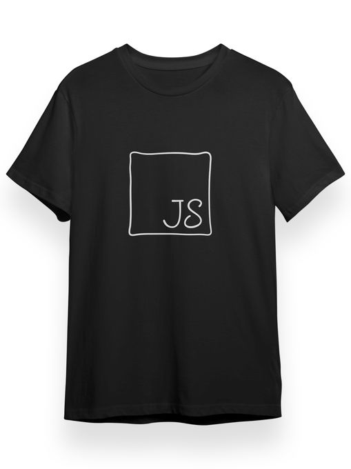 Javascript Baskılı Siyah Yazılımcı T-shirt