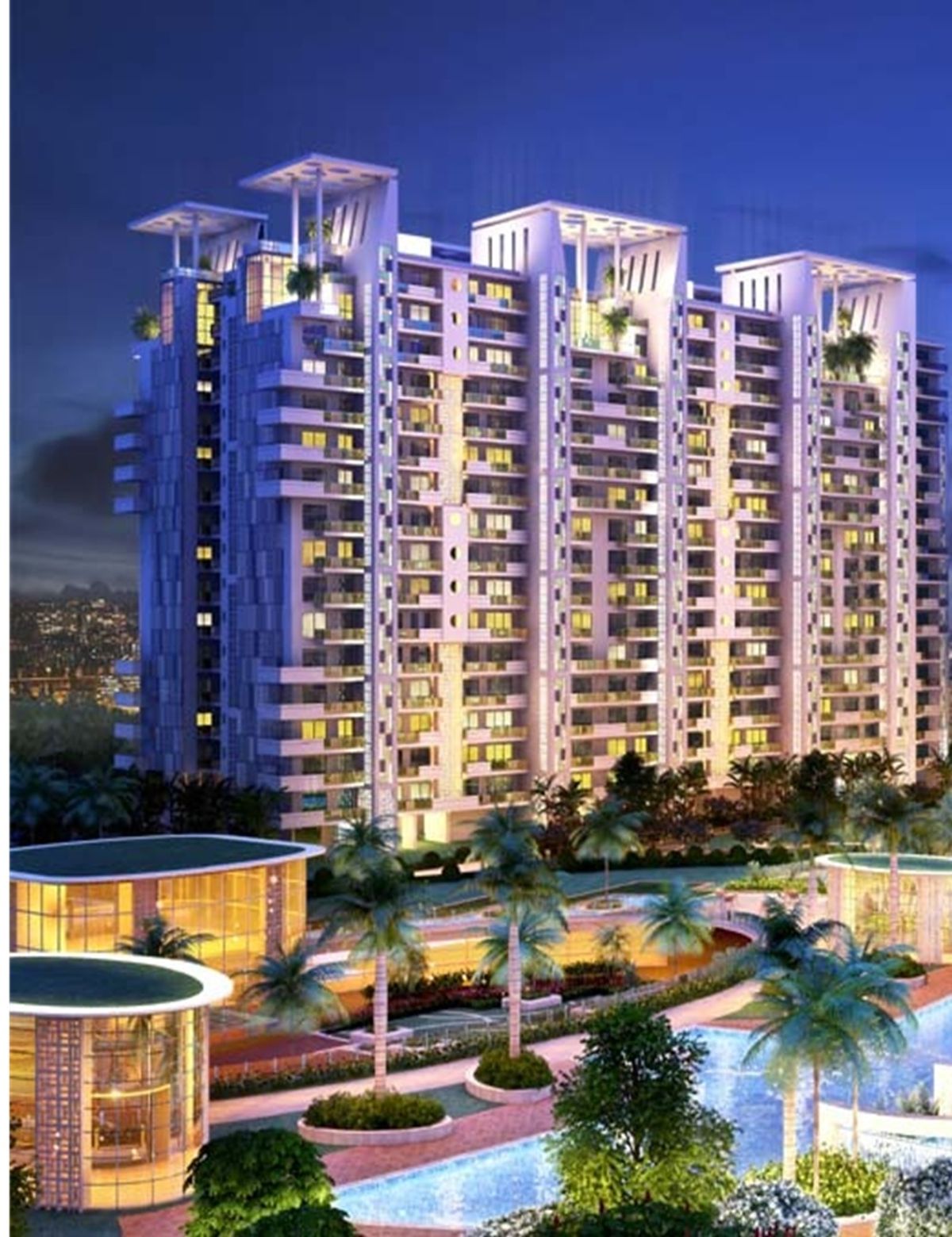 Clubhouse and landscaped greens at JLPL Falcon View