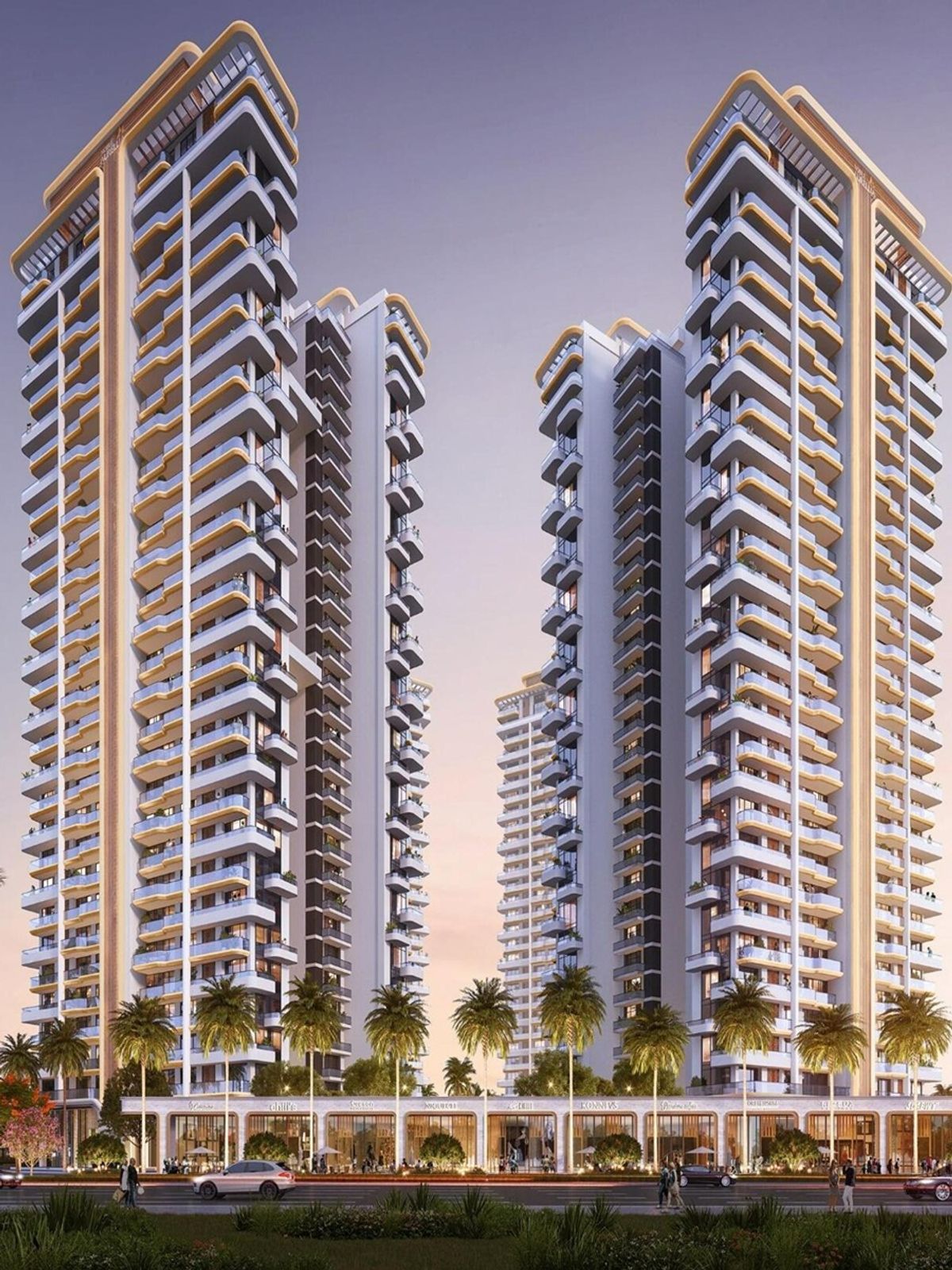Residential towers at Noble Magnolia