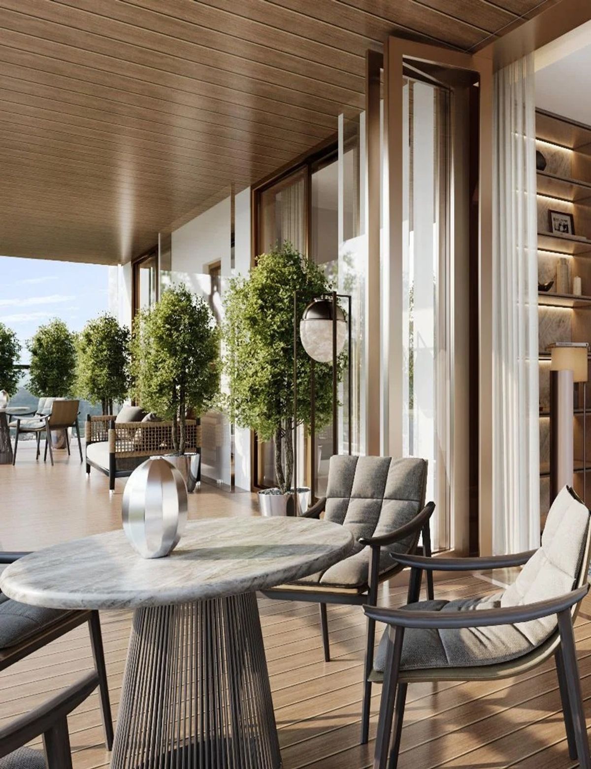 Clubhouse and landscaped grounds at Opus One