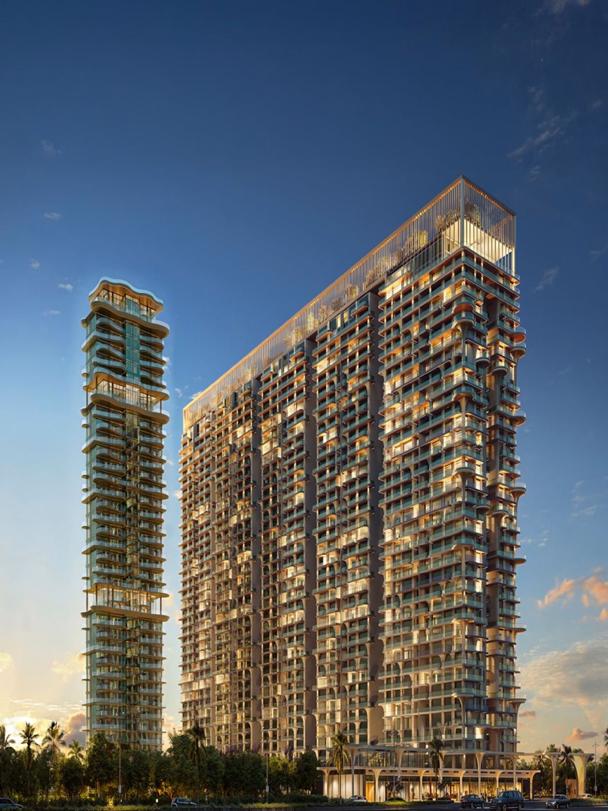 Residential towers at The Pinnacle