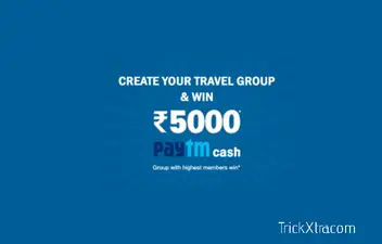 (Loot PayTm cash)Travelur – Refer 3 Friends Earn 100 Paytm Cash + Group UptoRs.5000