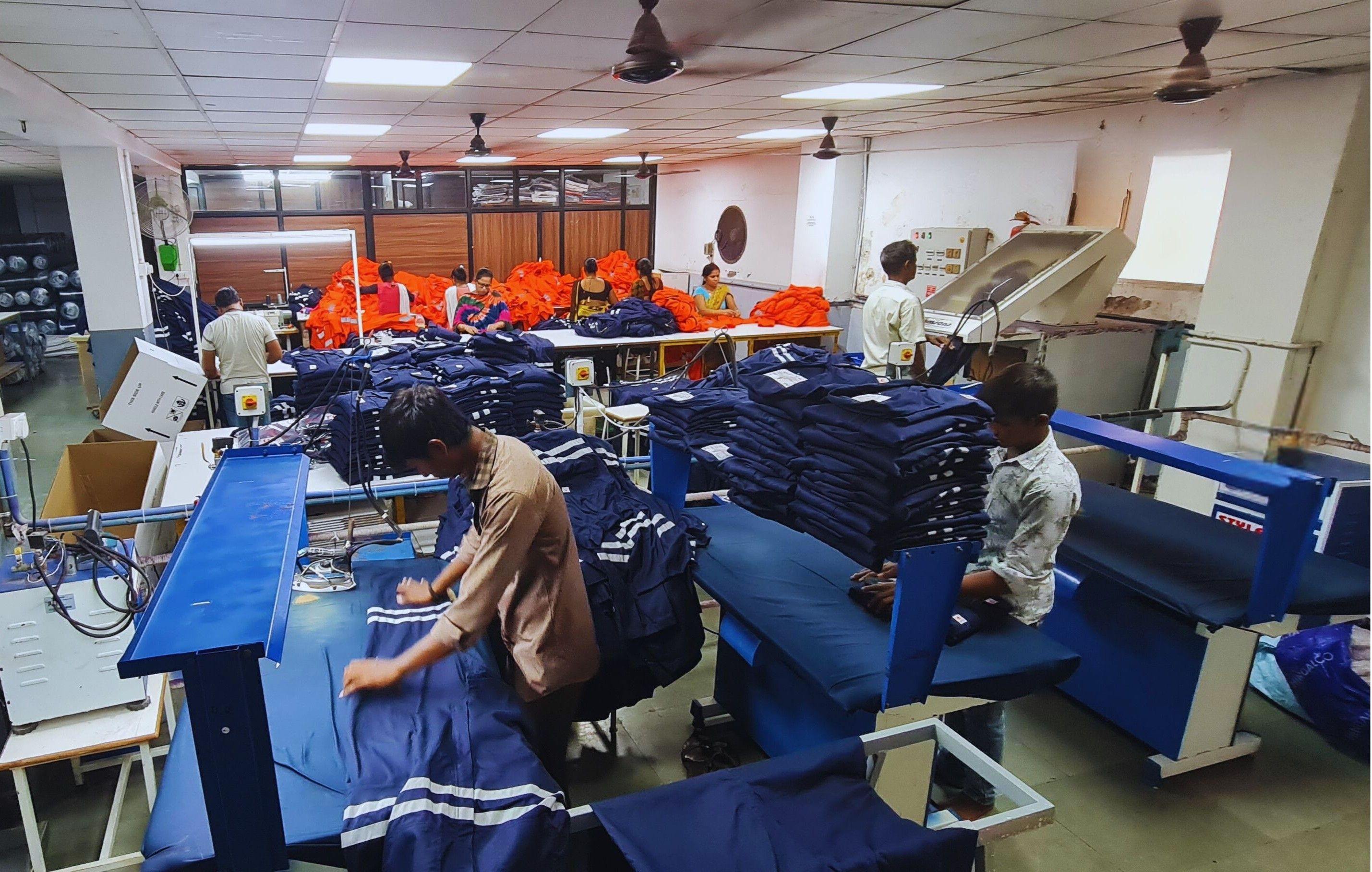 Triotex manufacturing and workwear team