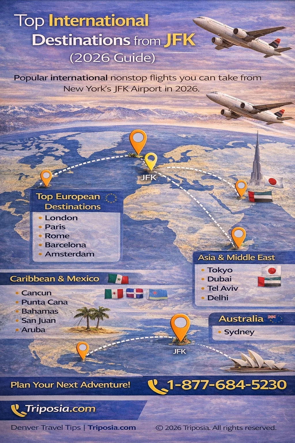 Top International Destinations from JFK (2026 Guide)