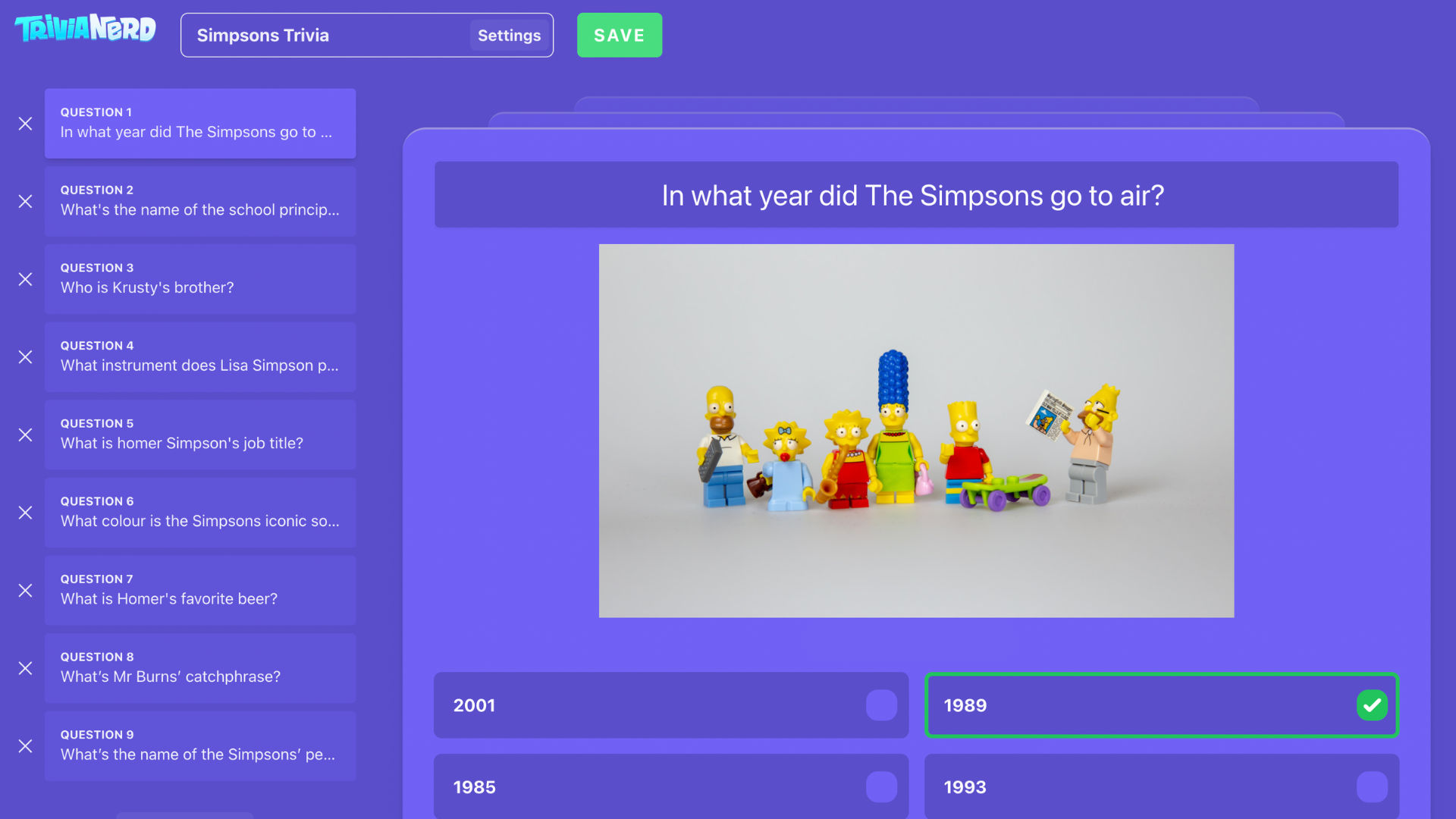 Pop quiz interactive activity