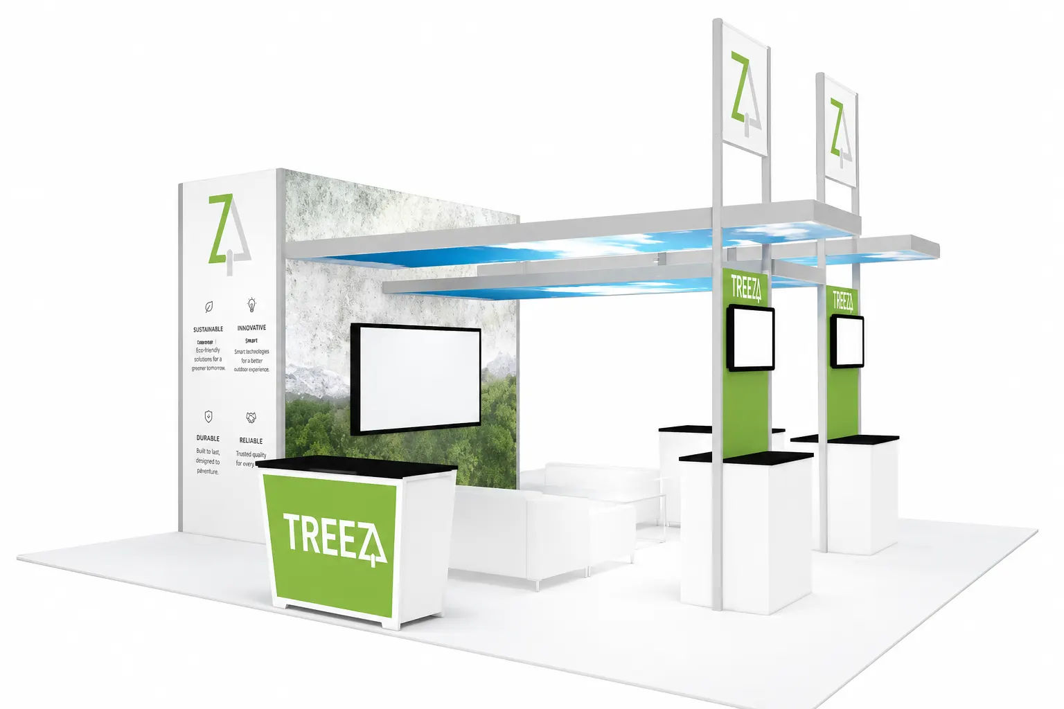 Rental trade show booth display
