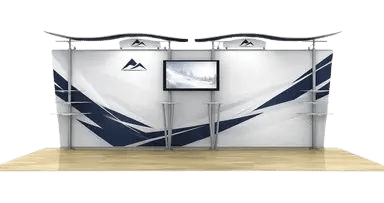 Trade show backdrop and booth display system