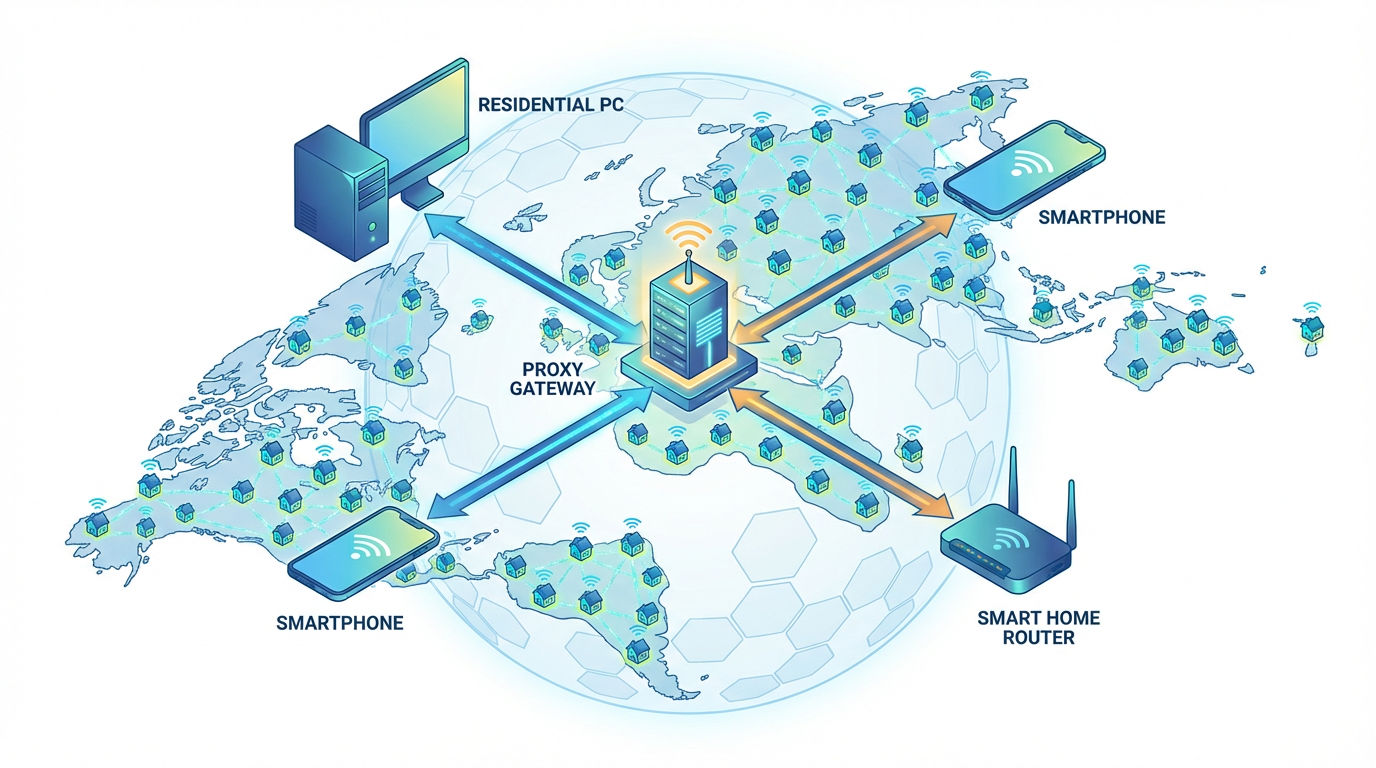 Residential P2P network