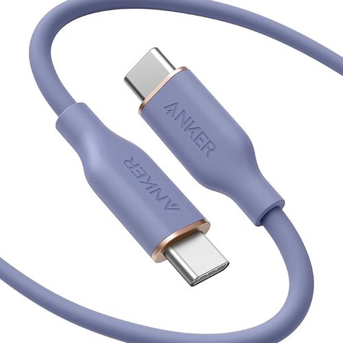 PowerLine III Flow USB-C to USB-C 100W Cable (Lavender Grey) 6ft