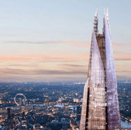 The shard tower in london.