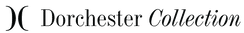 A black and white logo with the words dorchester collection.