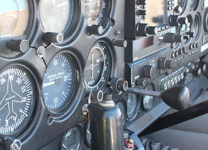 An image of inside aeroplane. Almat Flying Academy