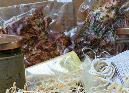 An image of a box of food, Charcuterie Making Course. Bray Cured