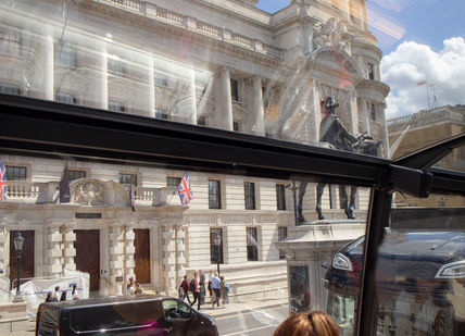An image of a person in a bus