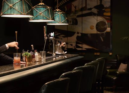 An image of the interior of the bar