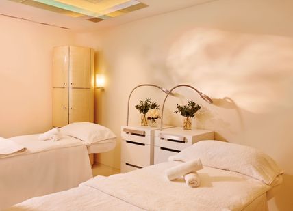 An image of a couple treatment room