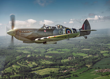 An image from the plane in the air