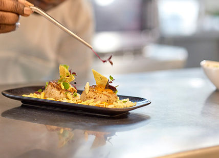 An image of the chef cooking