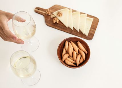 Wine and cheese at Loki Bar