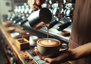 An image of a person pouring coffee, LSC Basic Baritsa Coffee Experience. London School Of Coffee