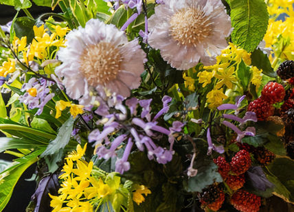 An image of a vase of flowers on a table, One-Day Flower Masterclass. McQueens
