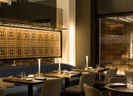 An image of a restaurant setting, Four-Course Lunch. Mere Restaurant