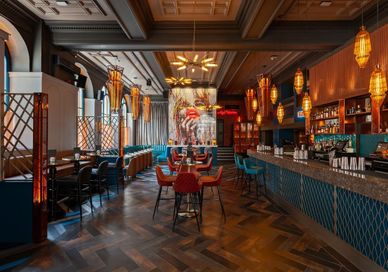 An image of interior of a venue