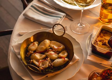 An image of a dish and table setting