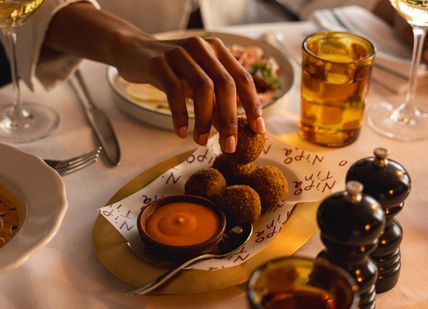 An image of a dish and table setting