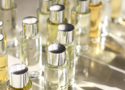 An image of a bunch of perfume bottles, A Day With a Perfumer. The Perfume Studio