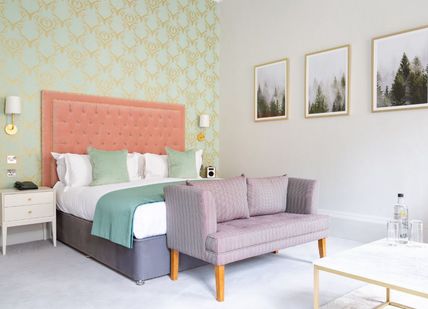 An image of a bedroom in a The Queensberry Hotel
