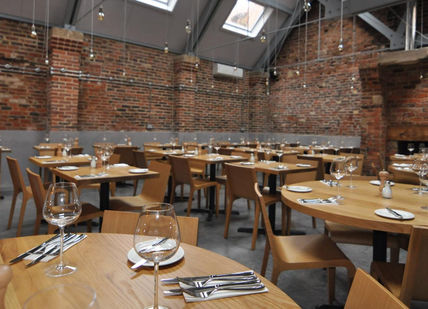An image of a restaurant setting, Shears Yard. Shears Yard