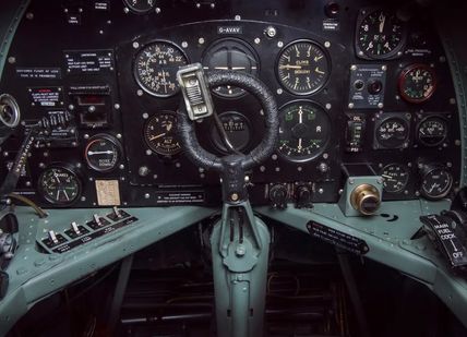 An image of a cockpit