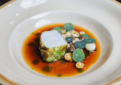 An image of a dish prepared by the chef Josh Barnes
