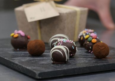 An image of Chocolate Truffles making