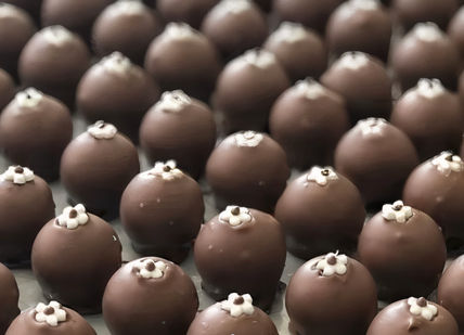 An image of chocolate truffles