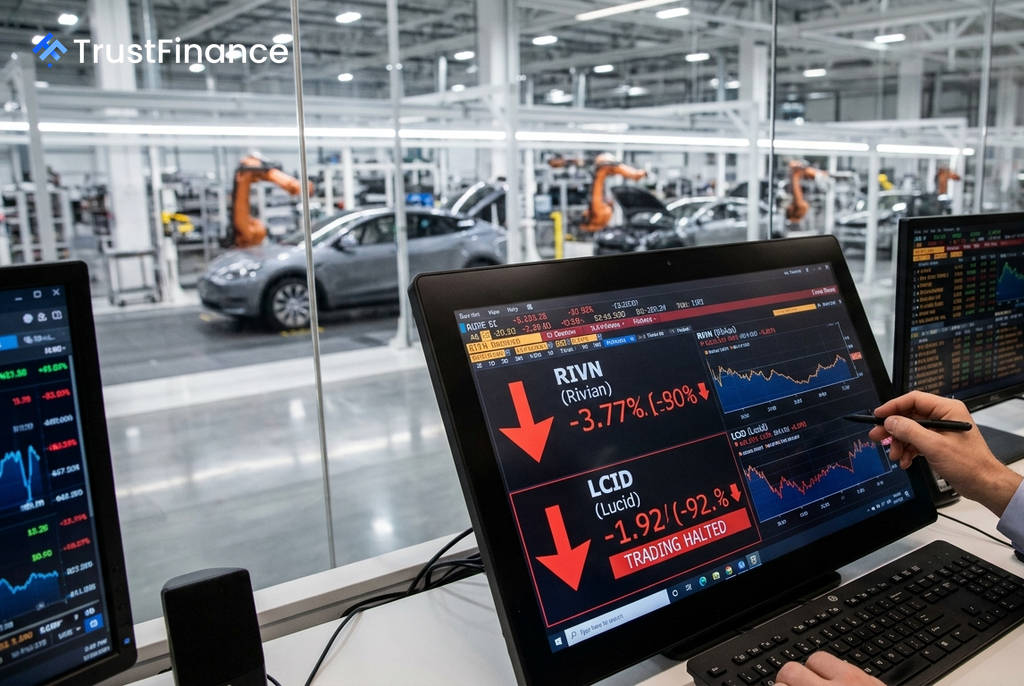 หุ้น Rivian ร่วงตาม Lucid หลังมีข่าวพิจารณาทางเลือกยื่นล้มละลาย