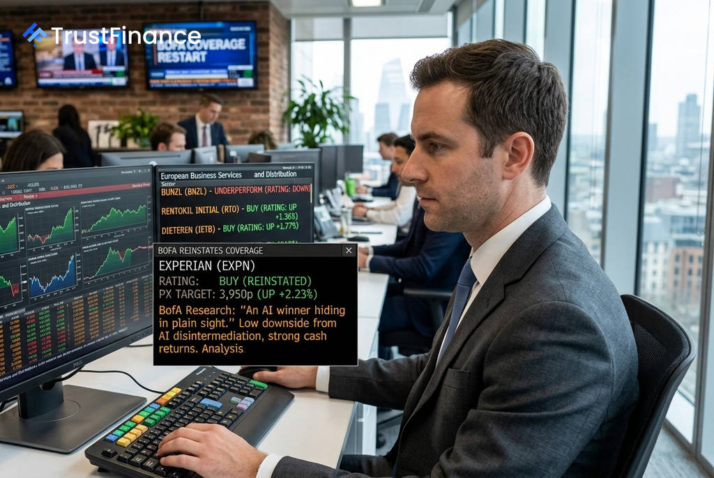 BofA กลับมาวิเคราะห์ 4 หุ้นยุโรป ชี้ Experian เป็น "ผู้ชนะด้าน AI ที่ถูกมองข้าม"