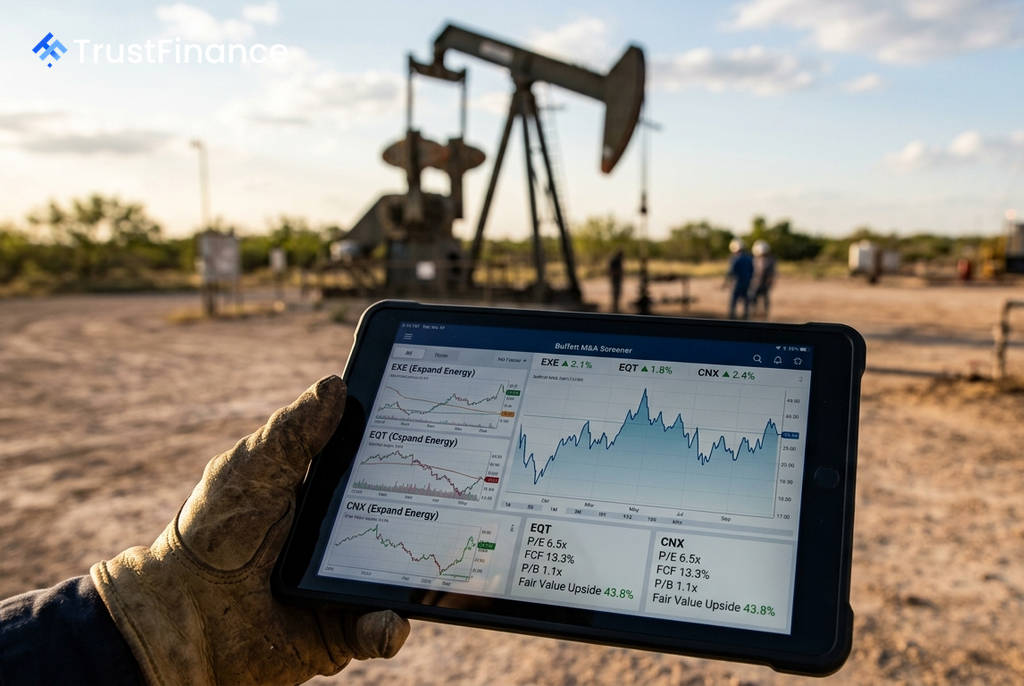 Expand Energy, CNX, EQT Screen as Potential Buffett-Style M&A Targets, Analysis Shows