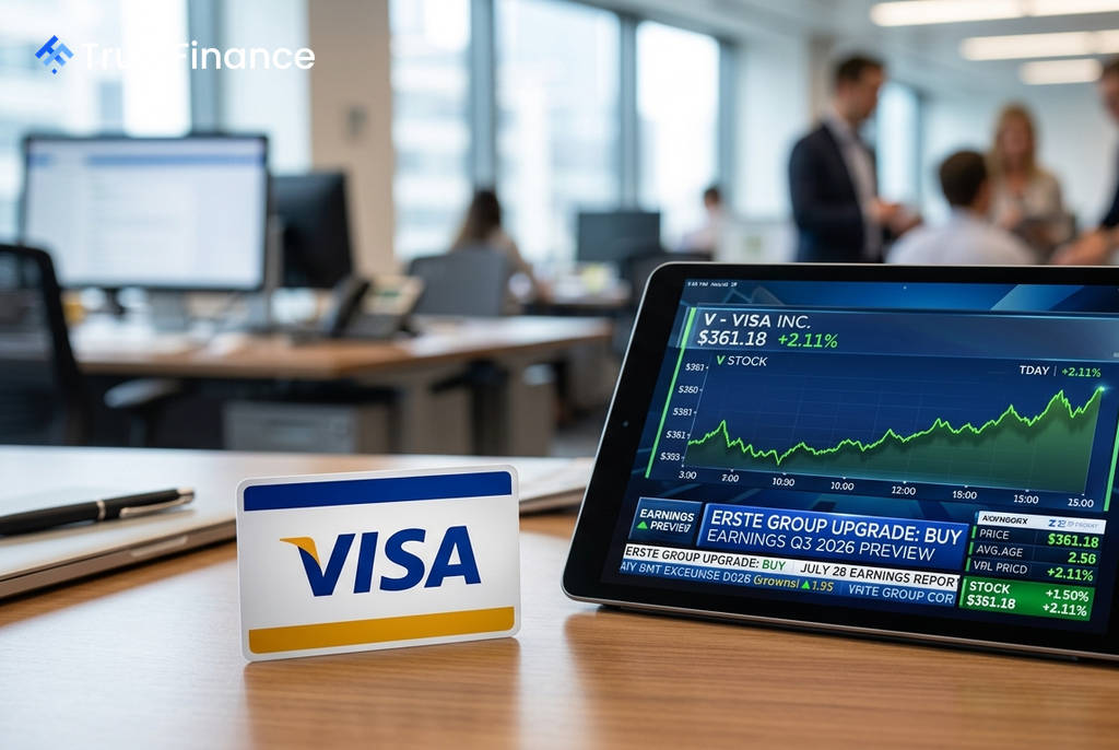 Visa स्टॉक में तेजी: एर्स्ट ग्रुप ने रेटिंग बढ़ाई, नतीजों पर निवेशकों की नजर