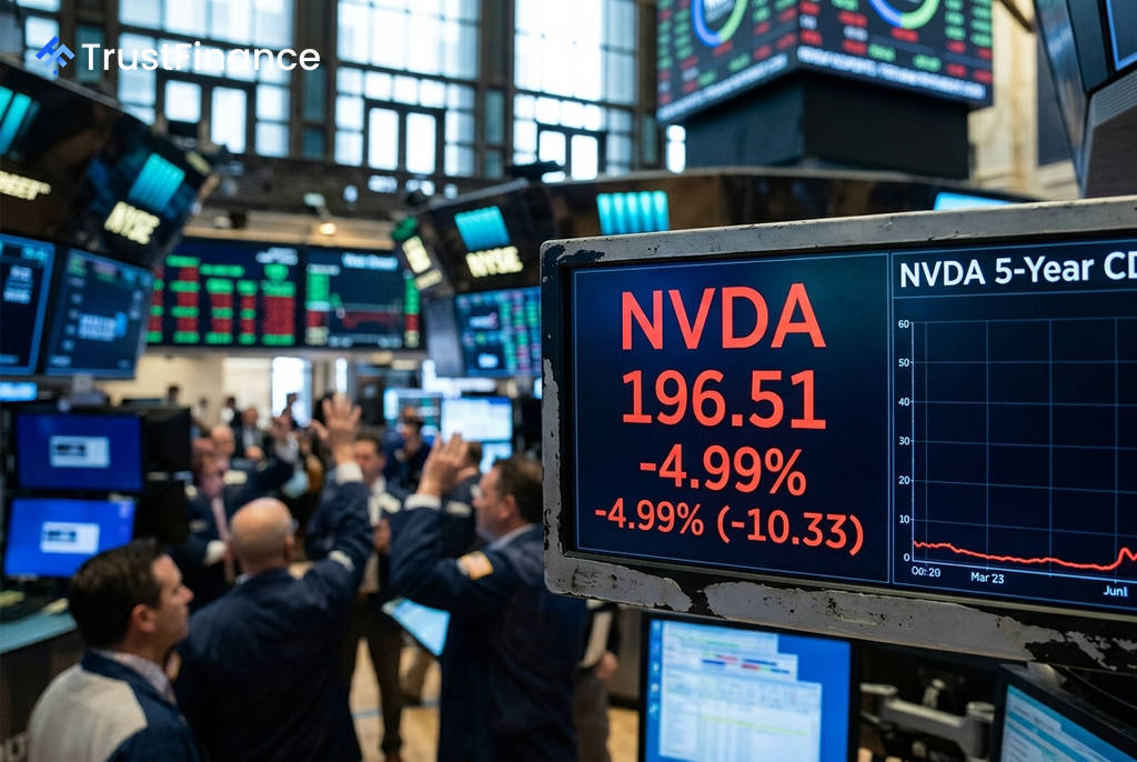 Nvidia के CDS में रिकॉर्ड उछाल, 'सर्कुलर फाइनेंसिंग' की चिंताओं से वॉल स्ट्रीट में हड़कंप