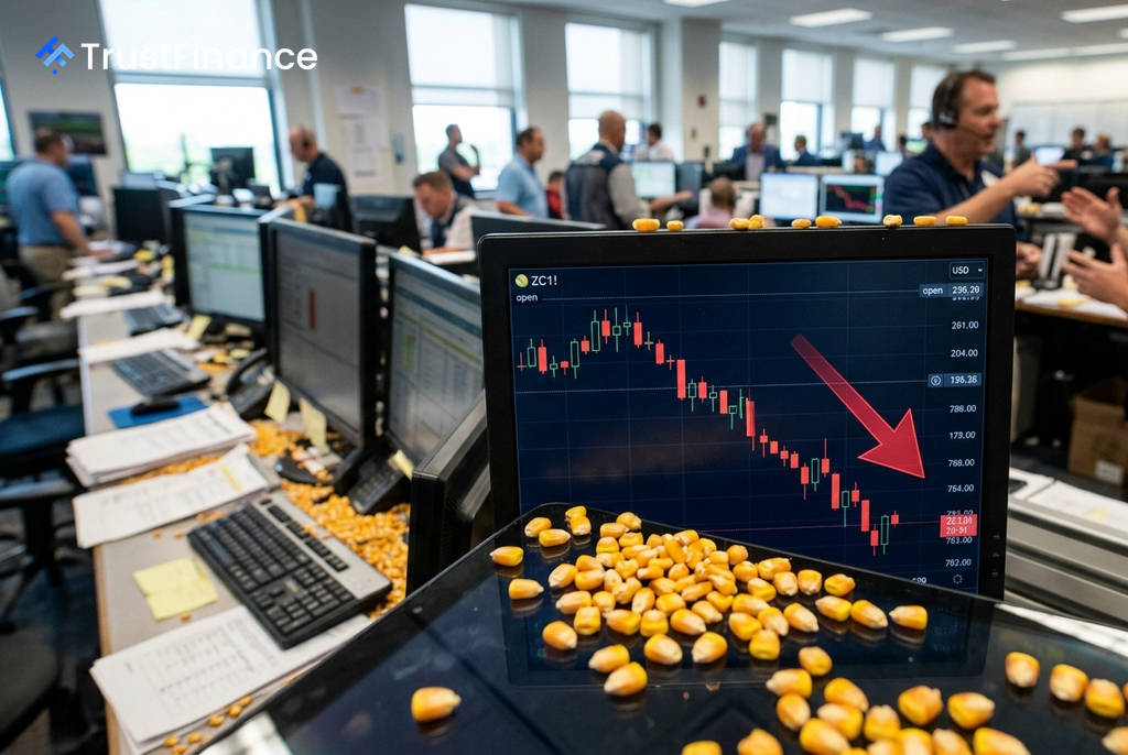 前日大漲後賣壓湧現 玉米期貨因獲利了結與天氣預測回跌