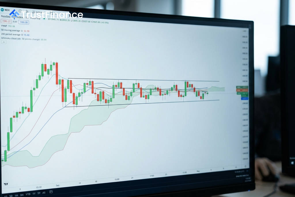 Nasdaq 100 Trades in Tight 500-Point Range, Signaling Potential Breakout