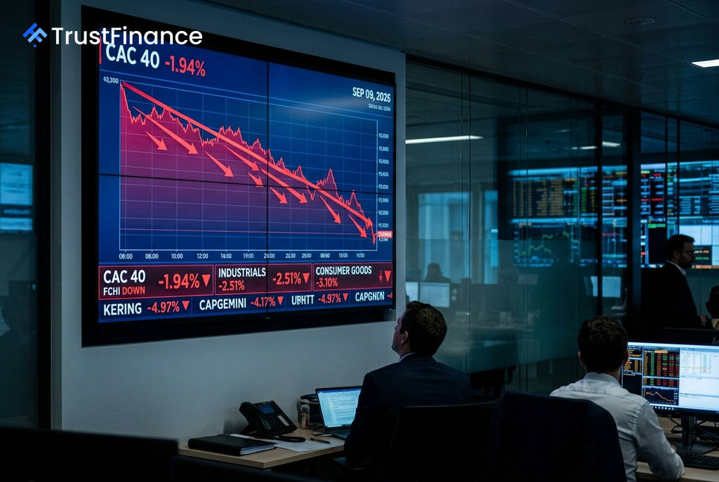 French Stocks Tumble, CAC 40 Hits 3-Month Low on Broad Sector Sell-Off