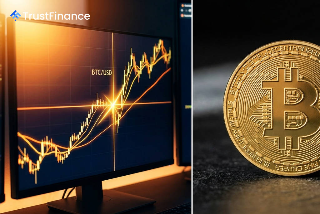 Bitcoin Forms Bullish 'Golden Cross' Amid $3.8 Billion ETF Inflow Surge