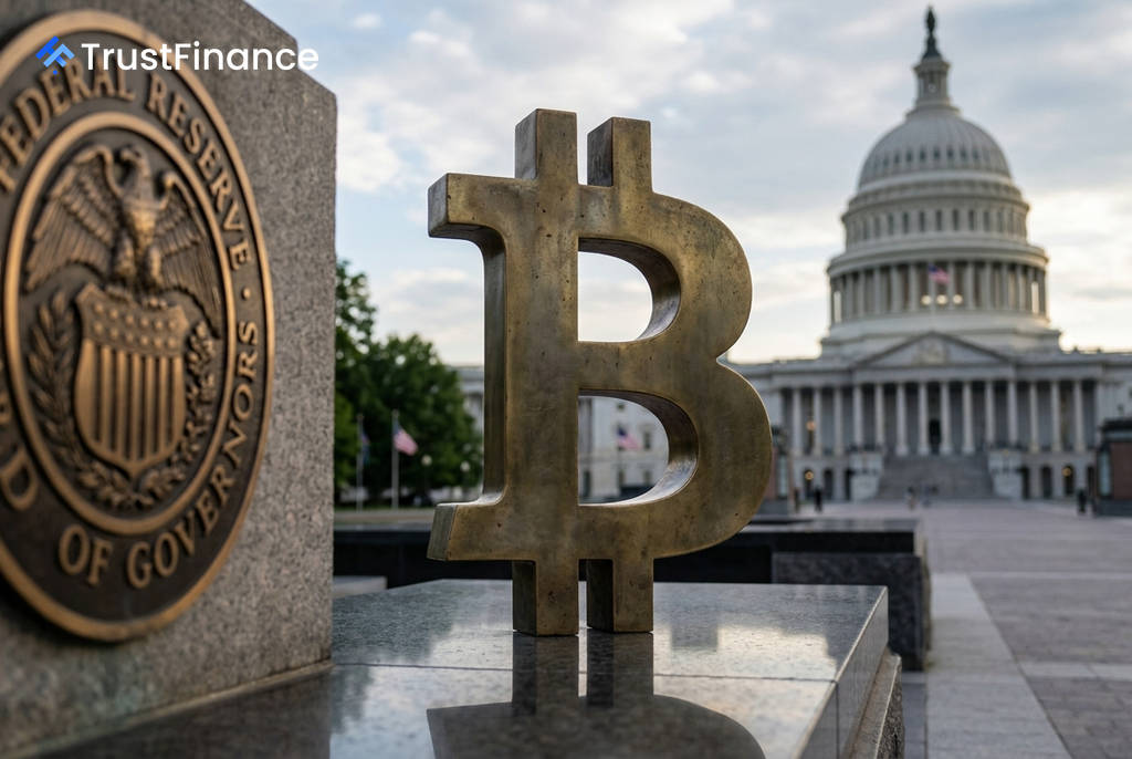 Bitcoin Holds Near $77,400 as Markets Brace for Crypto Bill Vote and Fed Decision