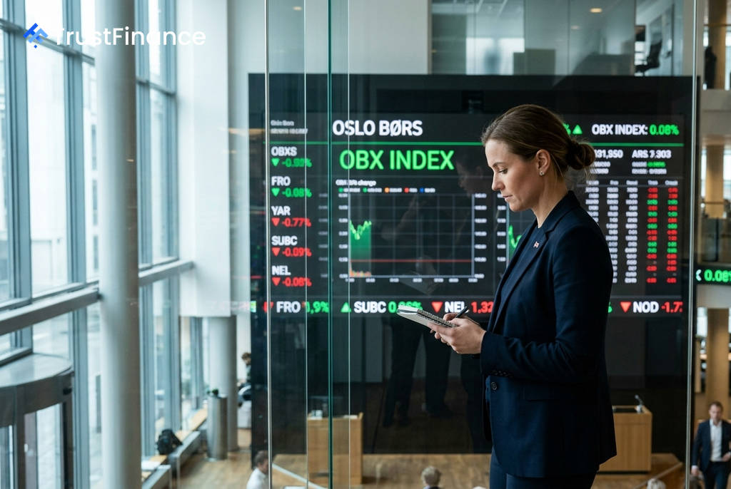ตลาดหุ้นนอร์เวย์ปิดบวกเล็กน้อย ดัชนี Oslo OBX เพิ่มขึ้น 0.08%