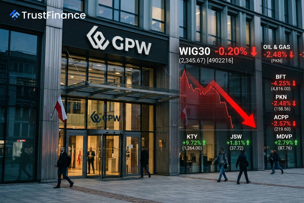 ตลาดหุ้นโปแลนด์ปิดลบ ดัชนี WIG30 ลดลง 0.20% จากแรงขายกลุ่มพลังงานและไอที