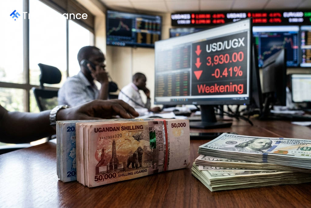 Ugandan Shilling Weakens Toward Record Low on Strong Dollar Demand