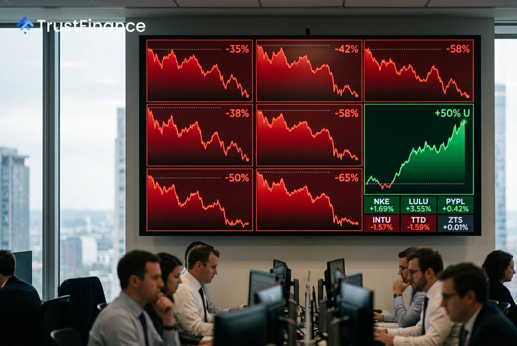 Ten US Large-Cap Stocks Flagged with Potential Upside Over 50%, Analysis Shows